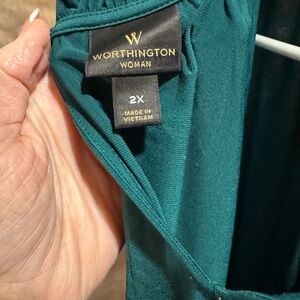 Worthington Woman Emerald Blouse
